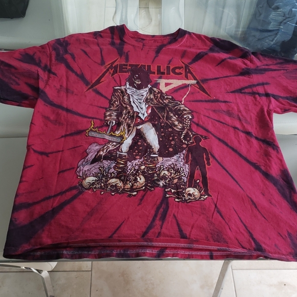 Fashion Nova Tops - Fashionova Metallica Tie Dye Shirt